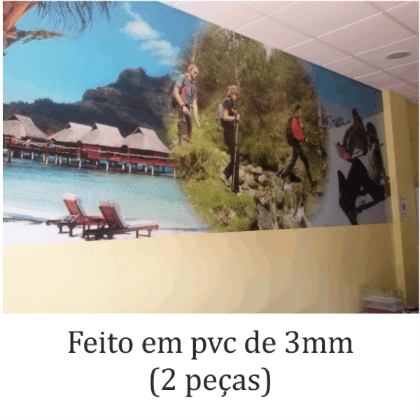 Sinal de pvc de 3mm