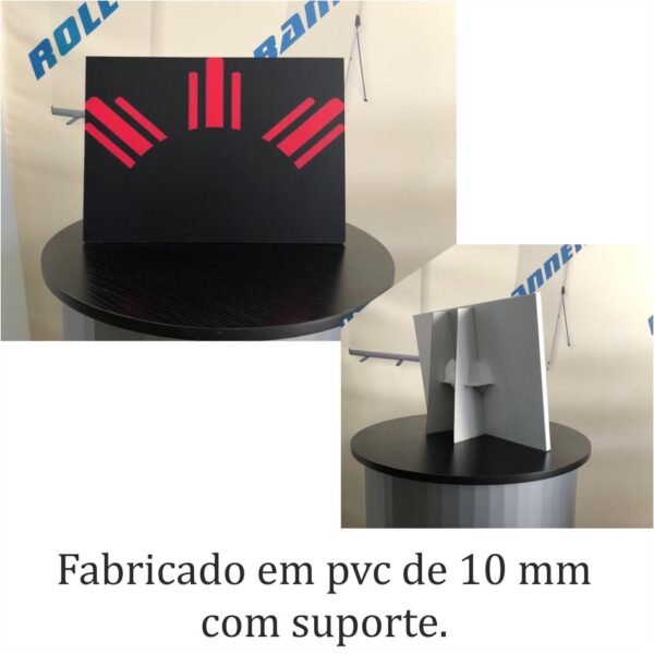 expositor de pvc em 10 mm